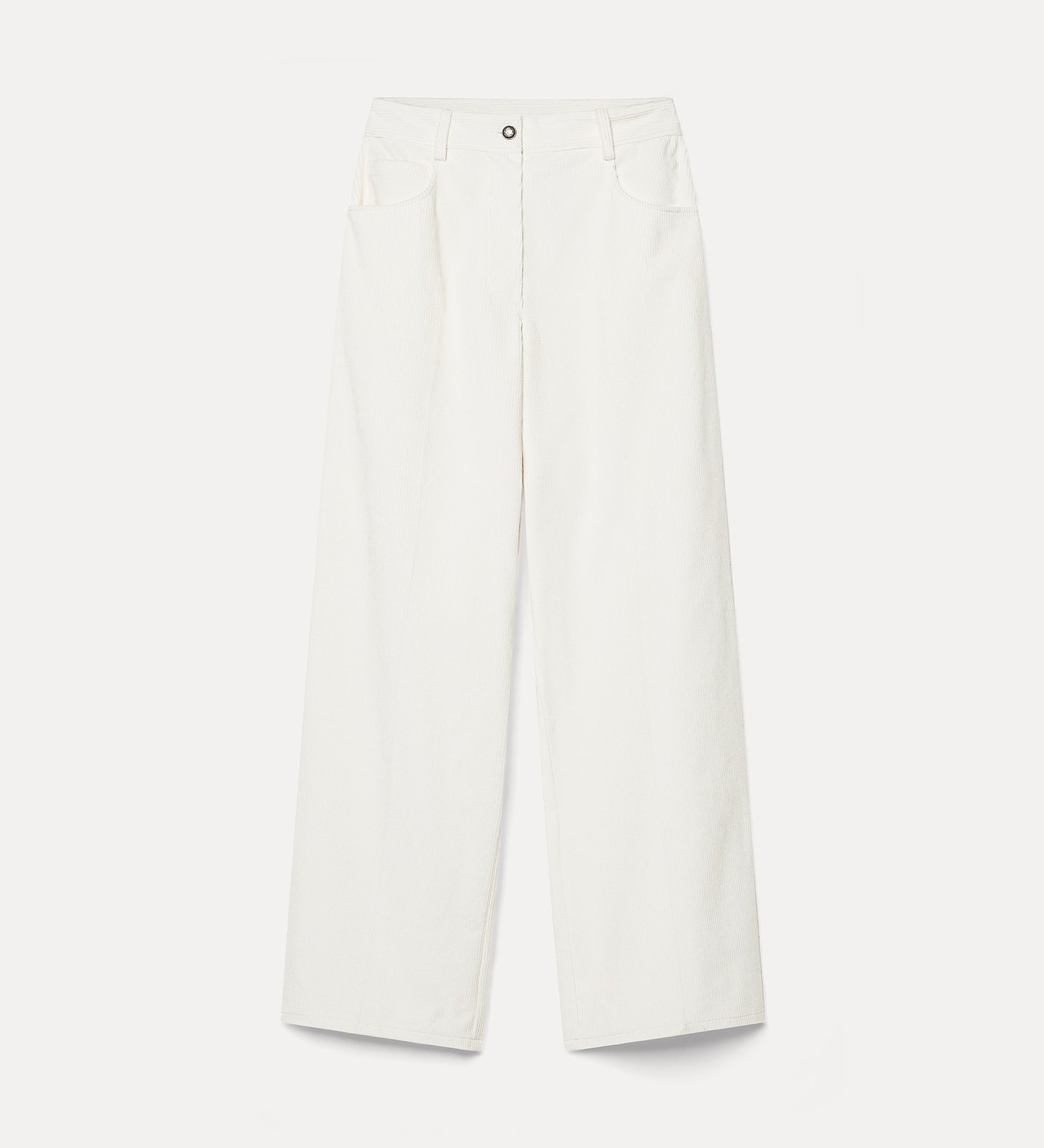 Forte pantaloni corduroy five-pocket trousers pantaloni bianco in cotone