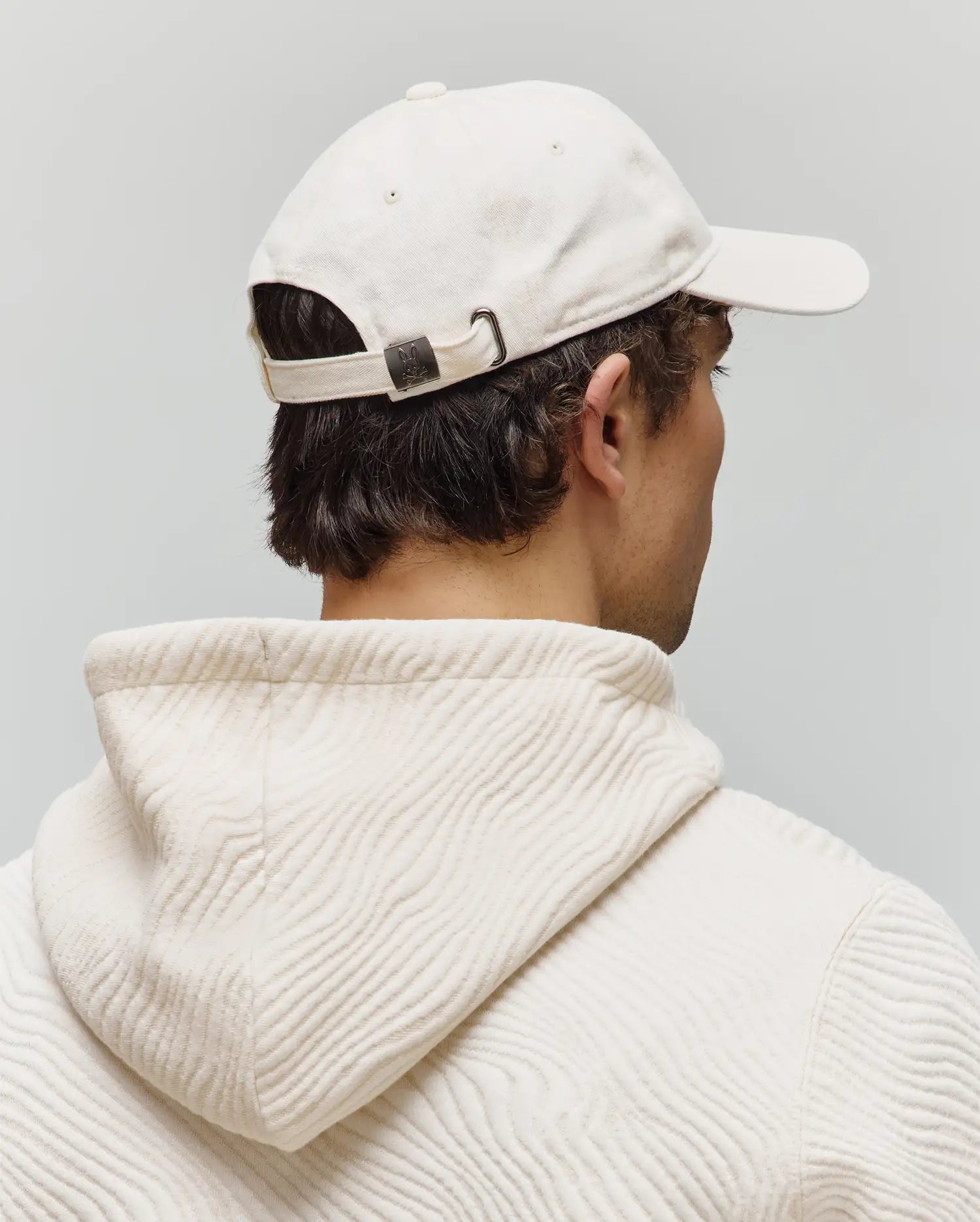 Psycho Bunny Accessories Jimmy Baseball Cap cappellino bianco cotone