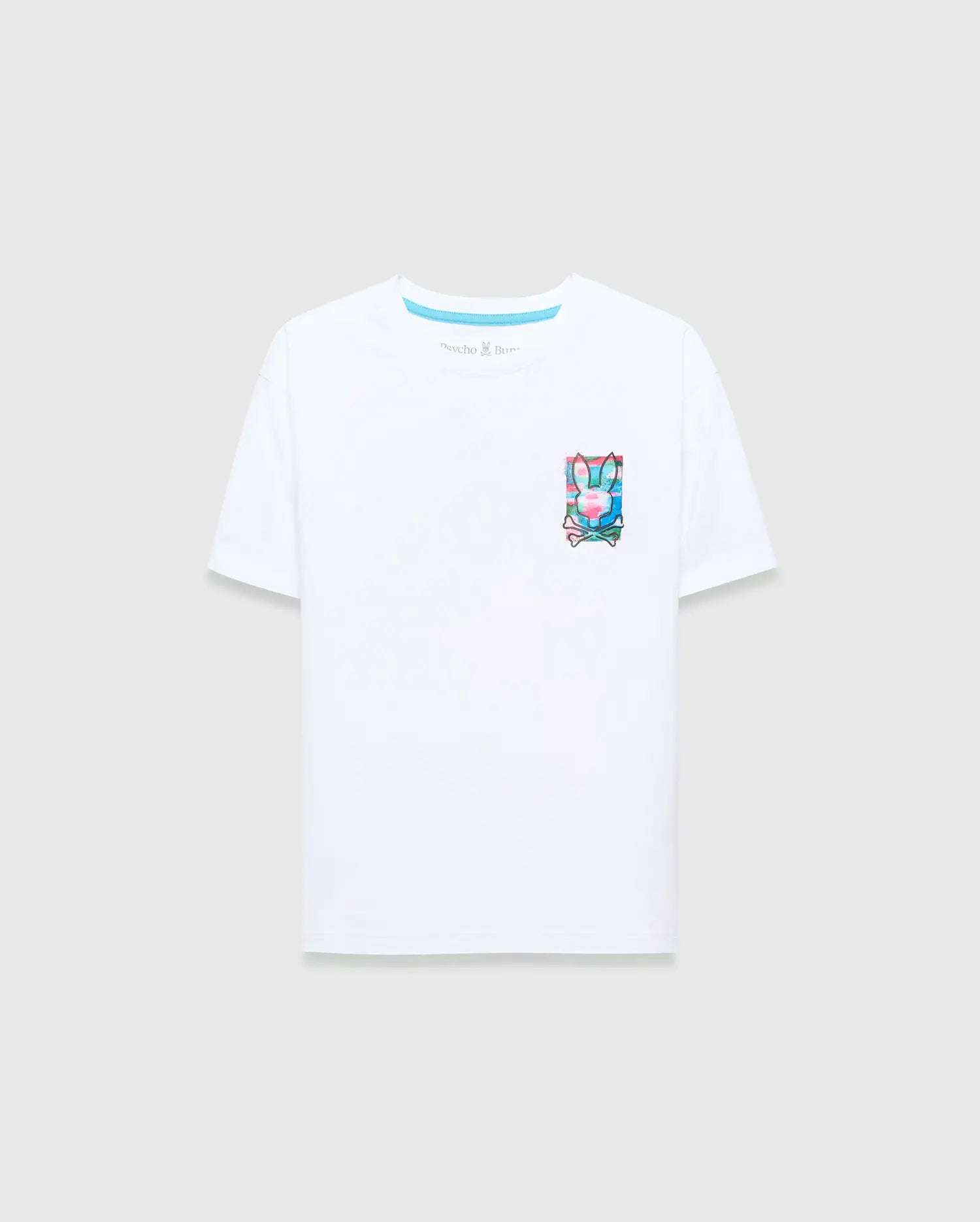 Psycho Bunny Kids Tees Isaac Relaxed Fit Tee maglietta bianca oversize