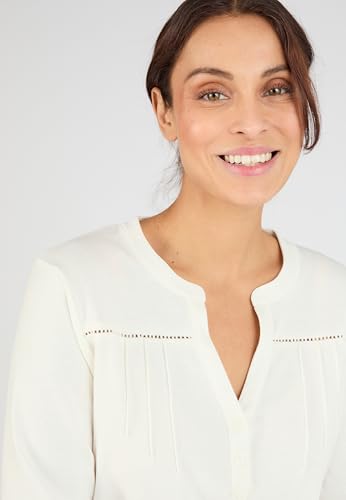 Damart Prêt-à-porter maglietta donna bianca 54-56