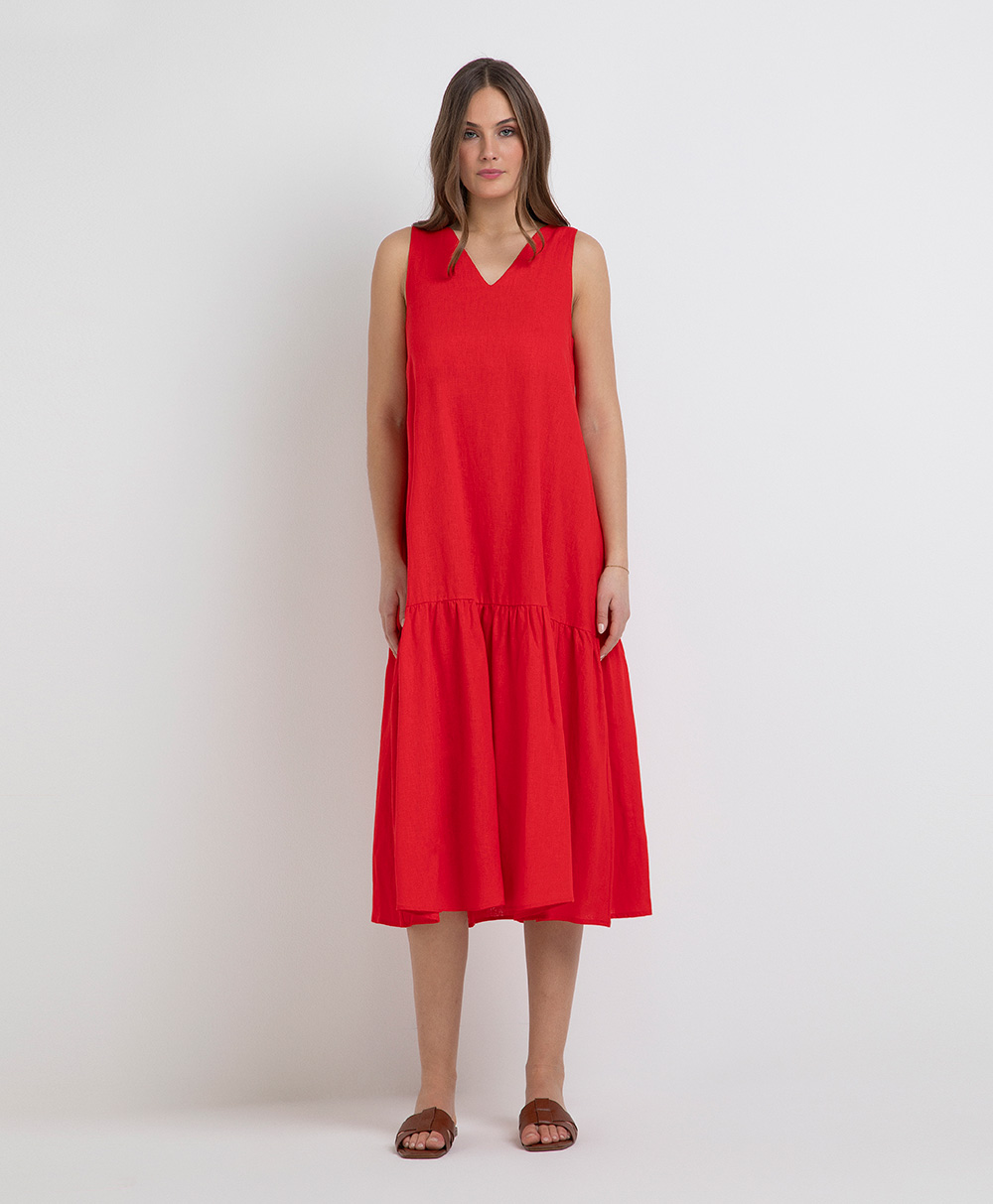 Markup Donna Vestiti Abito in misto lino