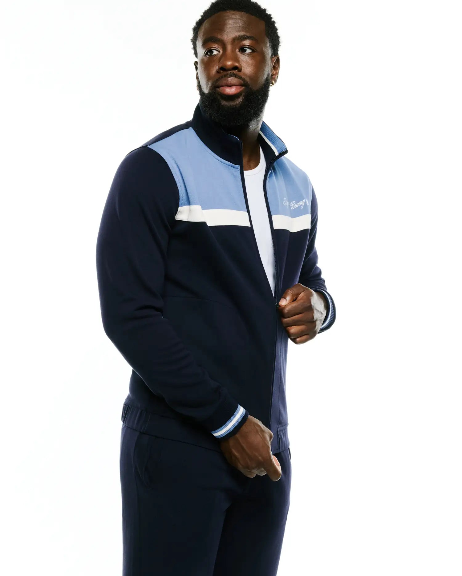Psycho Bunny Jackets Jacques Pique Track Jacket MT0500313 giacca blu