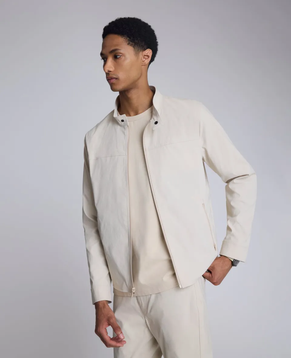 Kenneth Cole Reaction Simplified Utility Jacket giacca uomo offwhite leggera impermeabile S-XXL