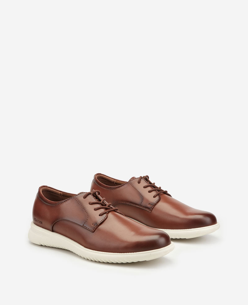 Kenneth Cole Reaction Shoes Nathan Lace-up Oxford scarpe stringate color tan