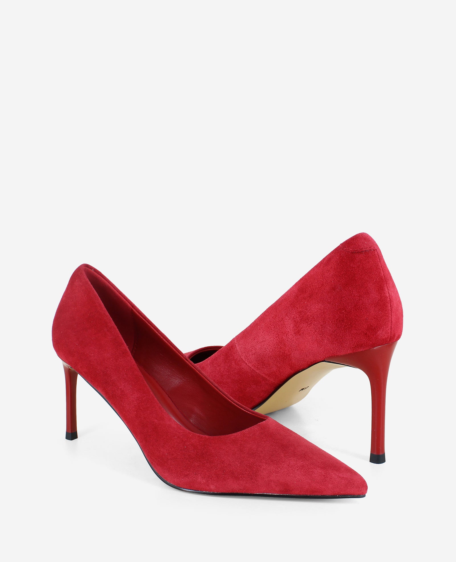 Kenneth Cole Reaction Shoes Perfect Suede Heel décolleté rosse in pelle