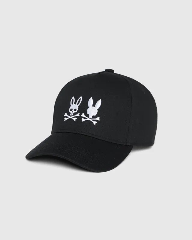 Psycho Bunny Accessories Kingwood B6A916Y1HT cappellino nero cotone