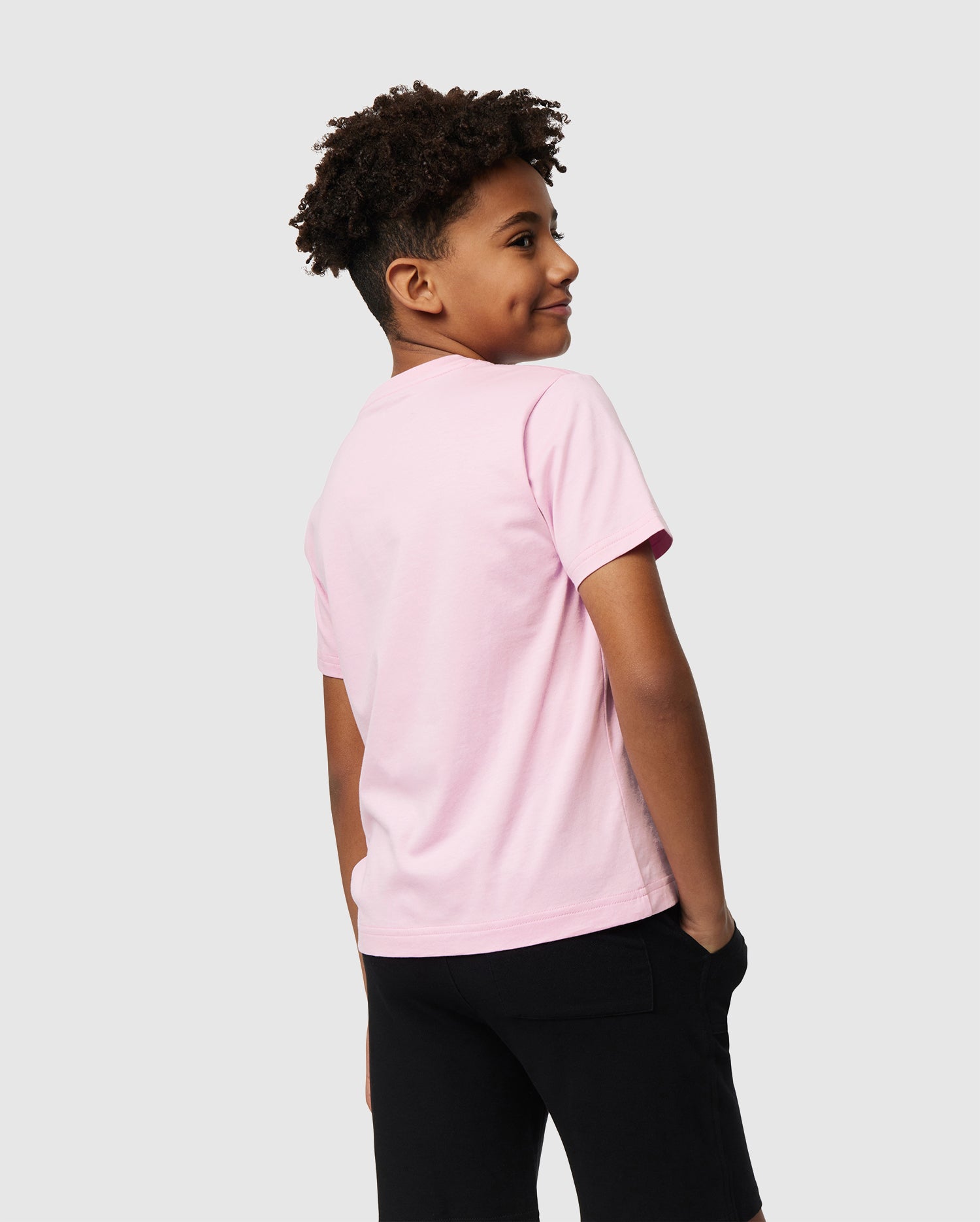 Psycho Bunny Kids Tees Classic Crew Neck Tee B0U014CRPC T-shirt rosa in cotone Pima
