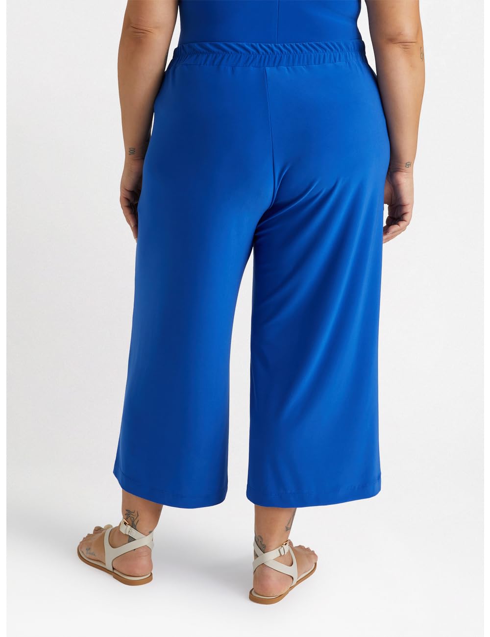 Fiorella Rubino Pantaloni Cropped Ampi pantaloni jersey