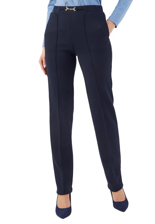 Damart Thermolactyl pantaloni dritti Milano Caldo blu marine scuro 52