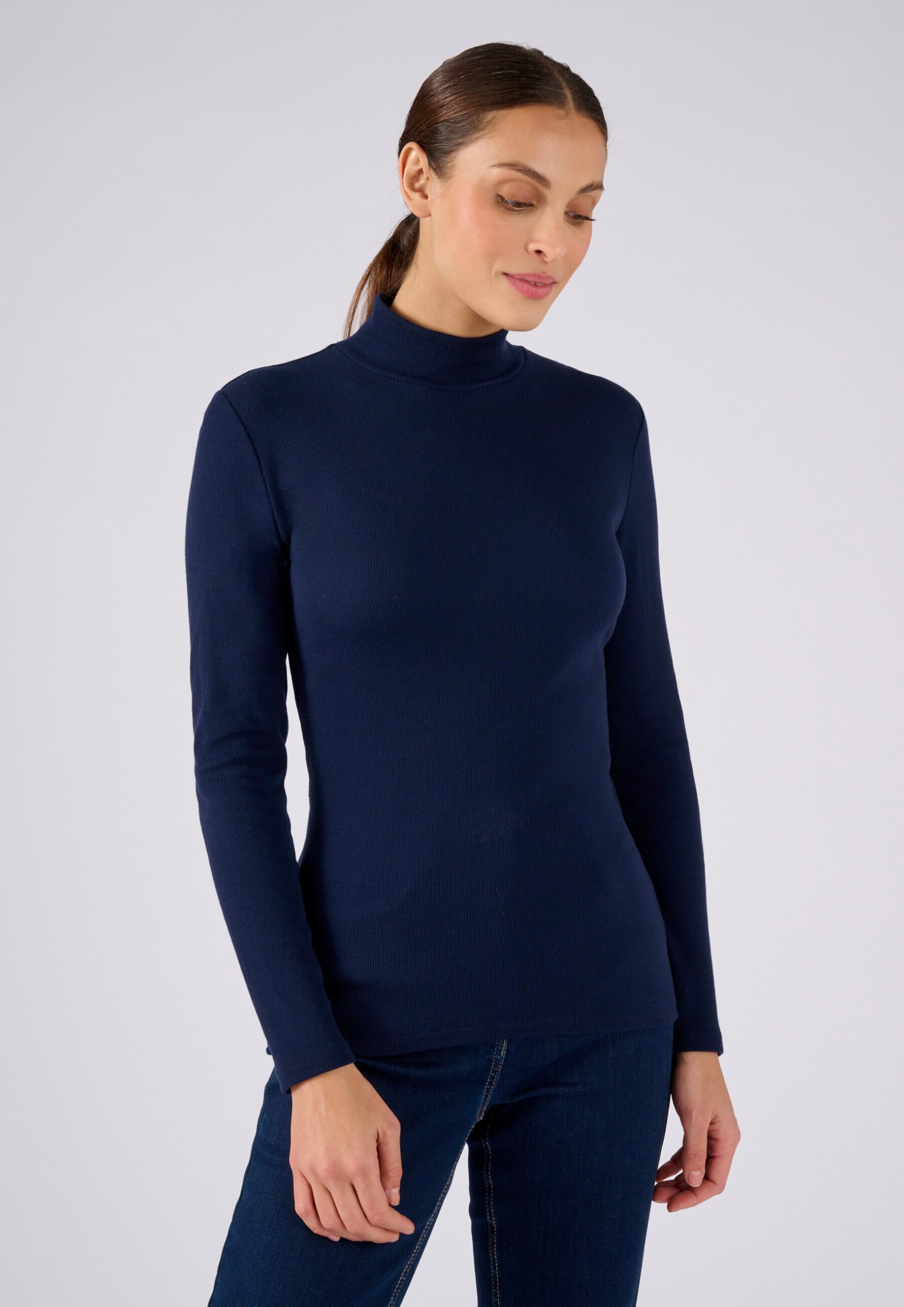 Damart Thermolactyl Sottomaglione collo alto a costine donna