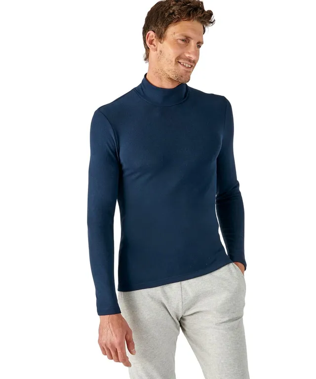 Damart Thermolactyl Sensitive T-shirt uomo collo alto M blu marino termica