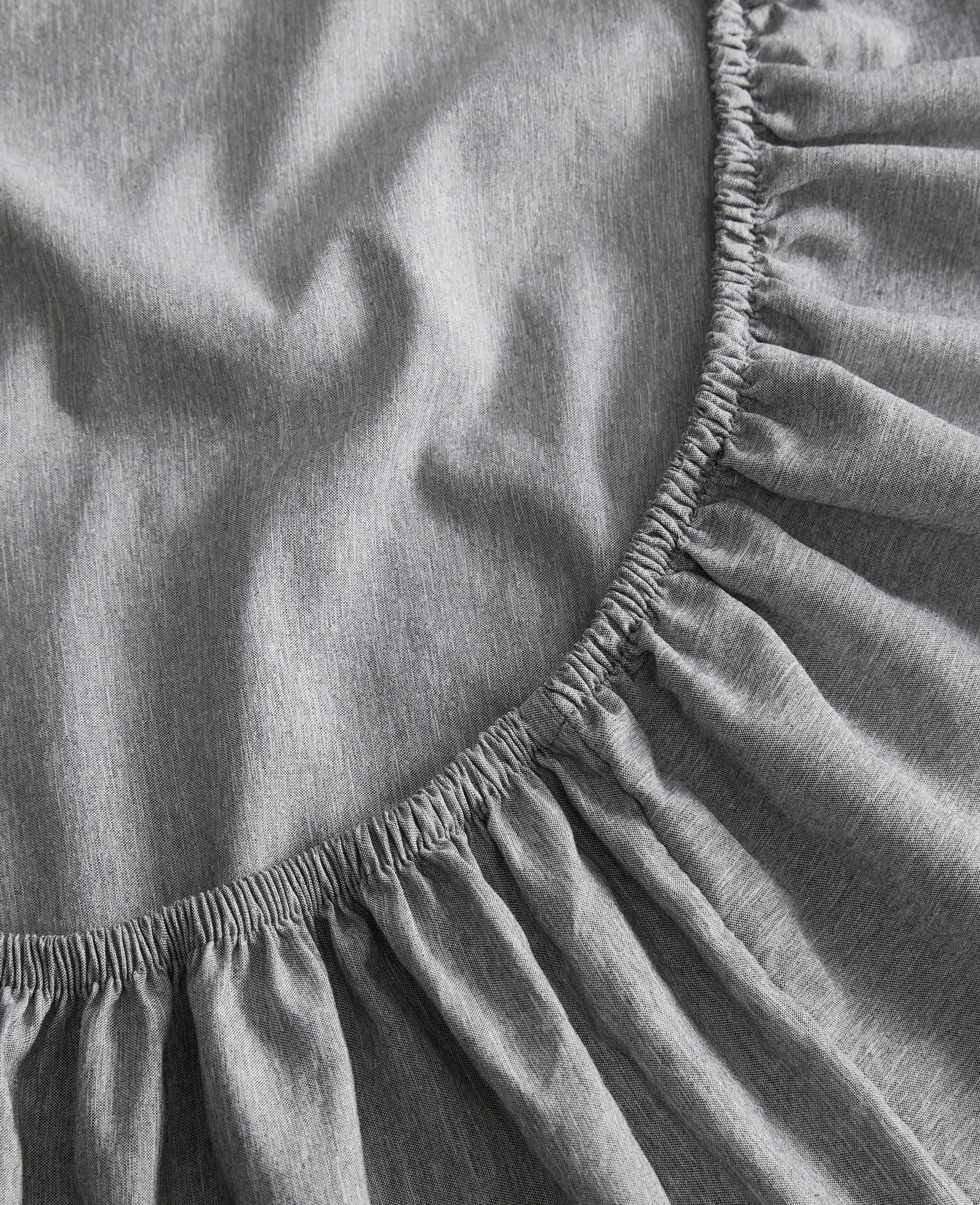 Kenneth Cole Reaction Home & Bedding Solid Cationic Sheet Set lenzuola queen grigie in poliestere