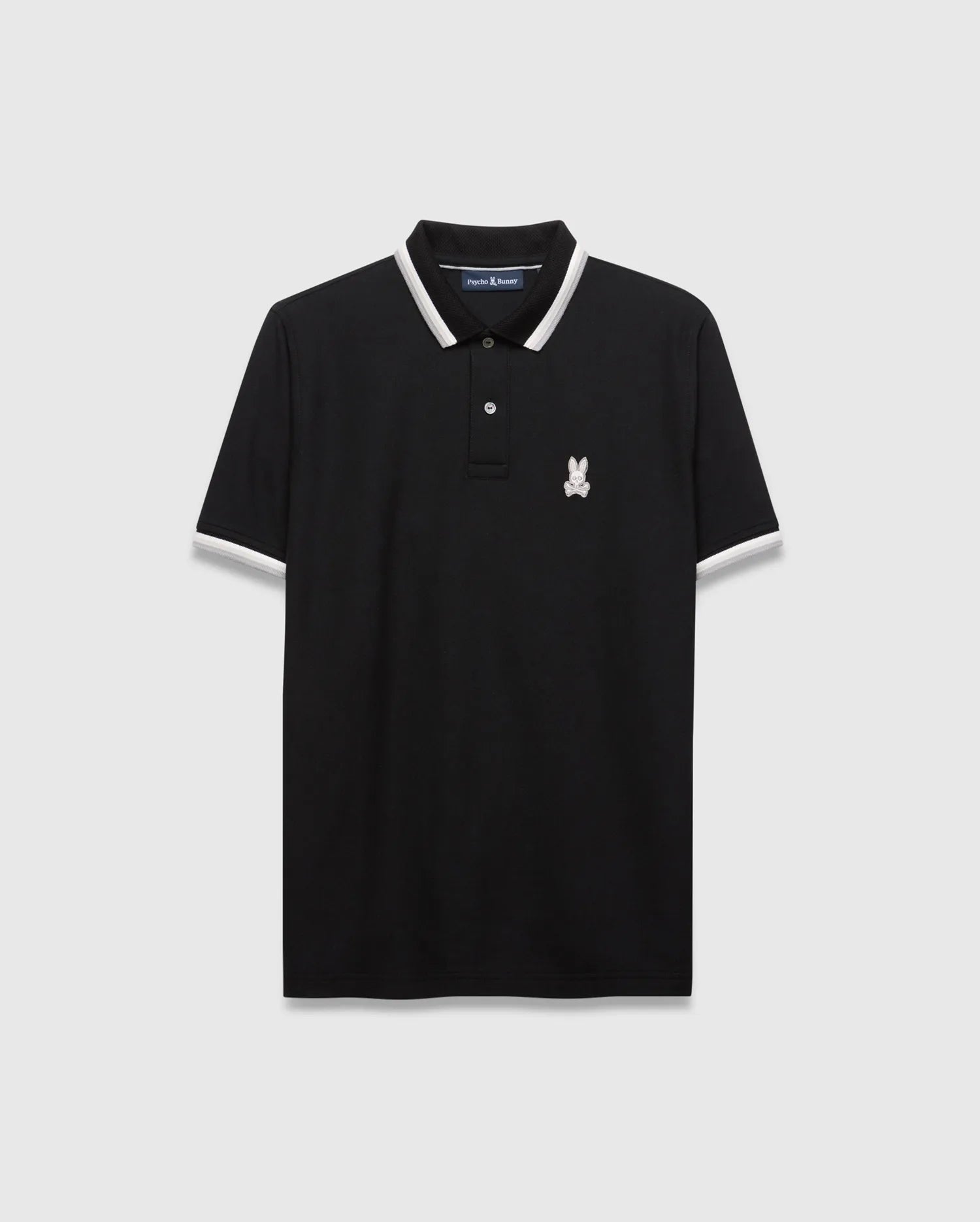 Psycho Bunny Big & Tall Holden Pique polo nera 1XL cotone Pima