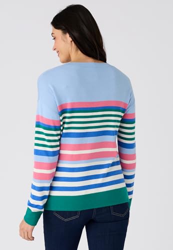 Damart Prêt-à-porter Maglione a righe da donna maglione ampio lana