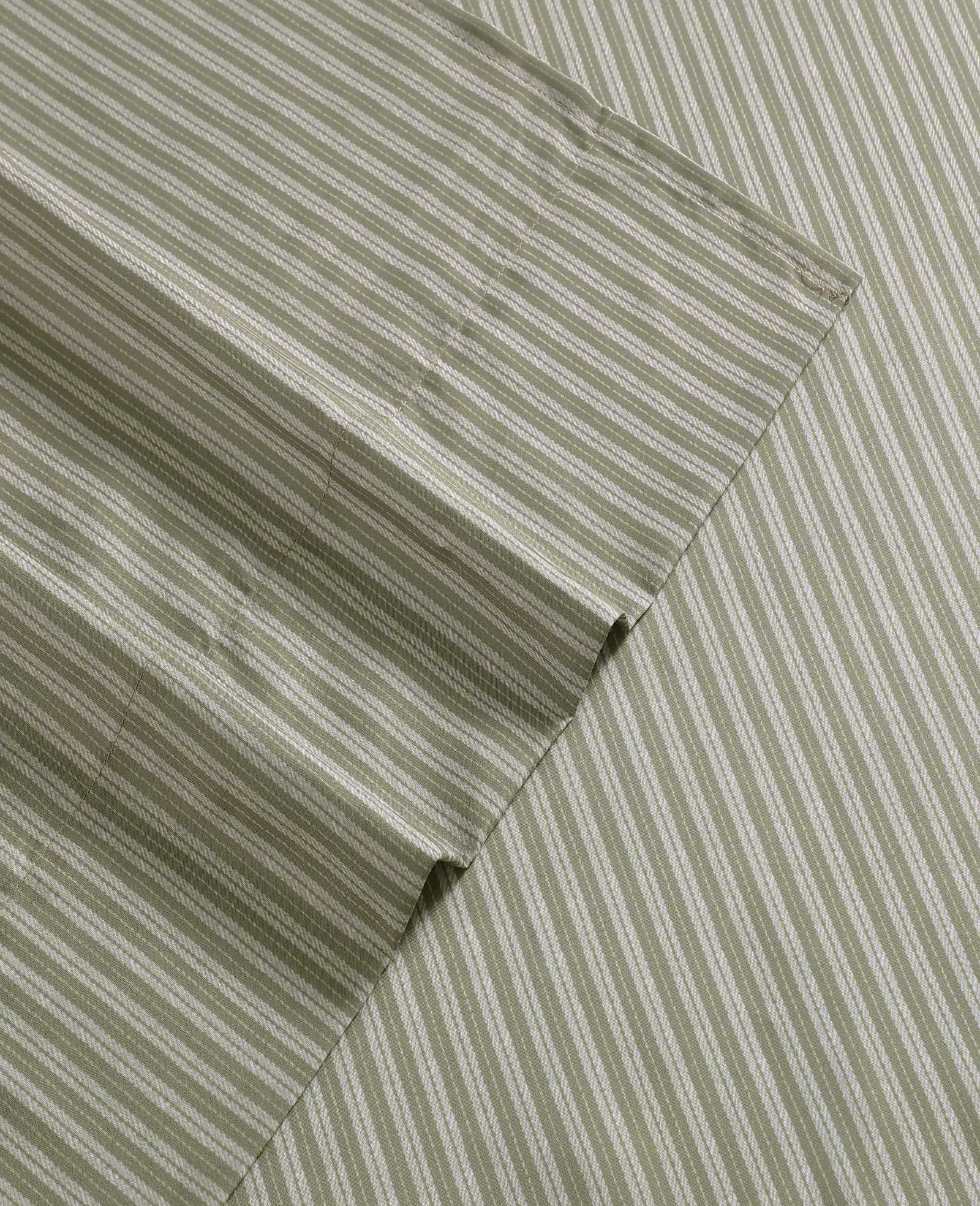 Kenneth Cole Reaction Home & Bedding Twill Stripe Texture set lenzuola queen verde