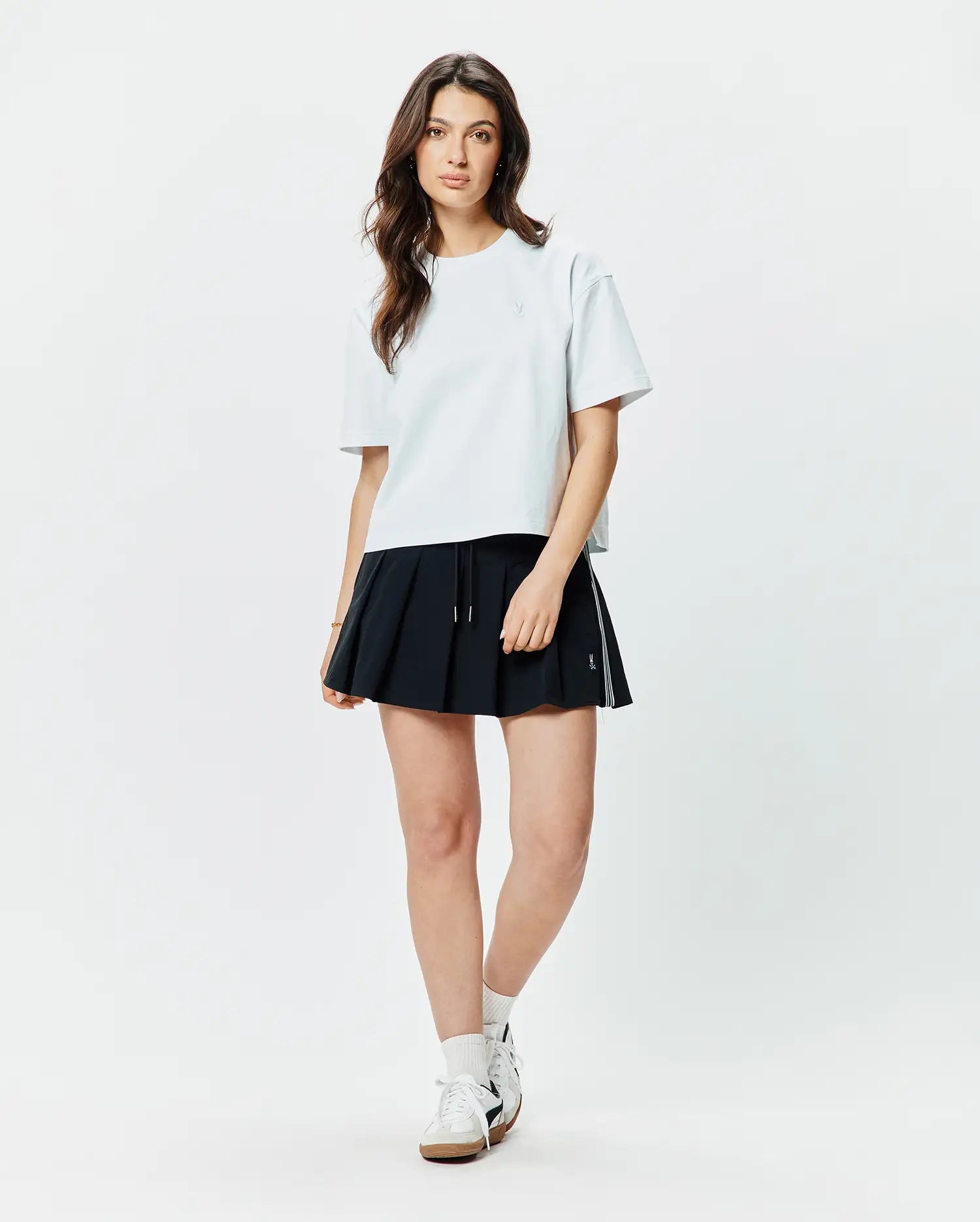 Psycho Bunny Women's Tops Camille Oversized Tee t-shirt bianca oversize cotone