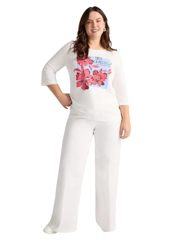 Fiorella Rubino Top e t-shirt T-shirt con stampa e scritta motivazionale S Plus