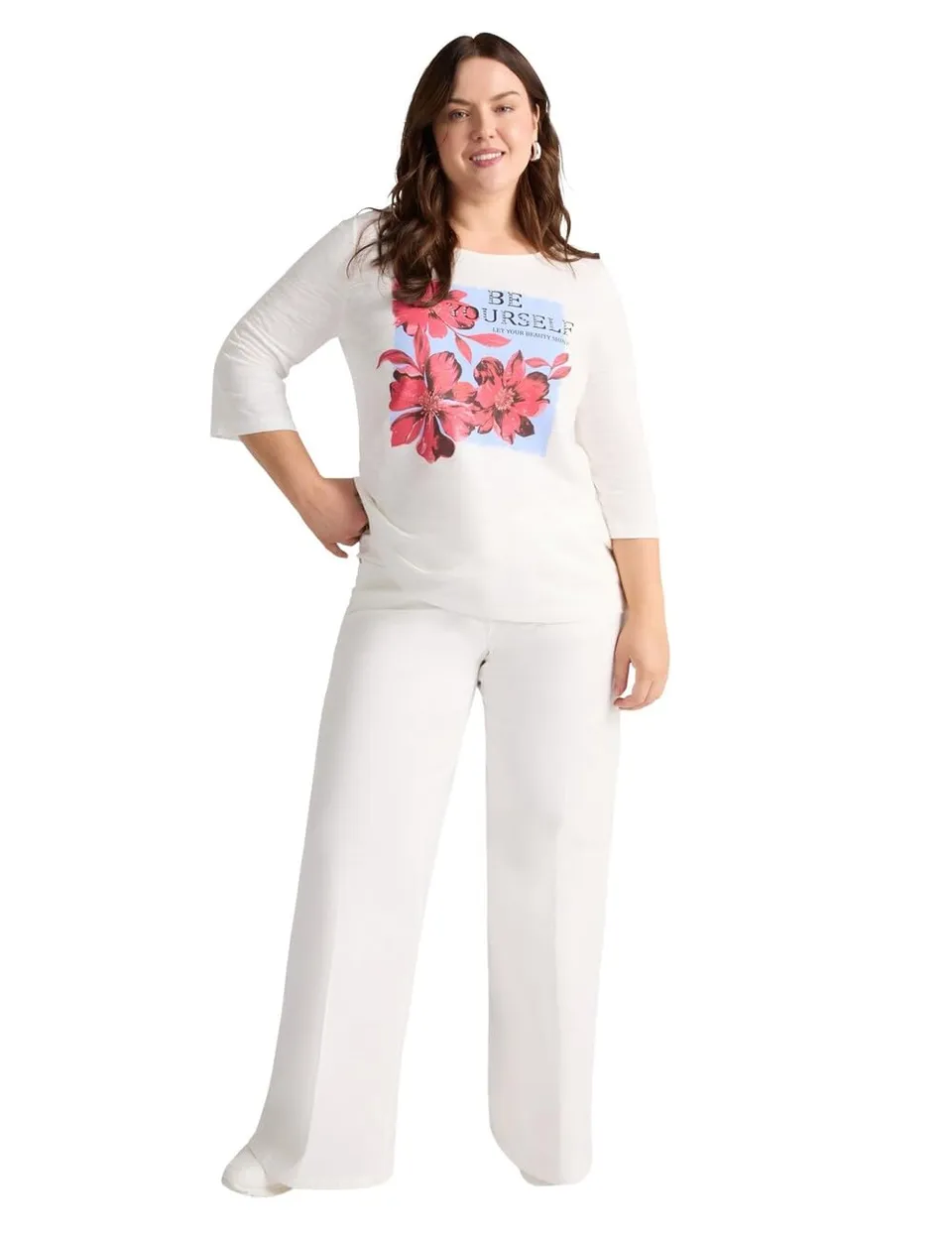Fiorella Rubino Top e t-shirt T-shirt con stampa e scritta motivazionale S Plus