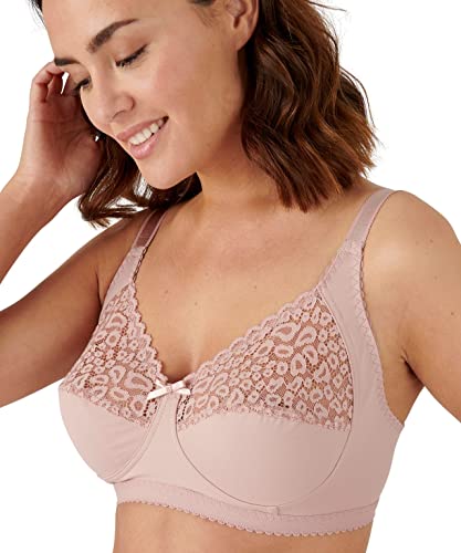 Damart Biancheria intima reggiseno da donna 3C rosa malva senza ferretto