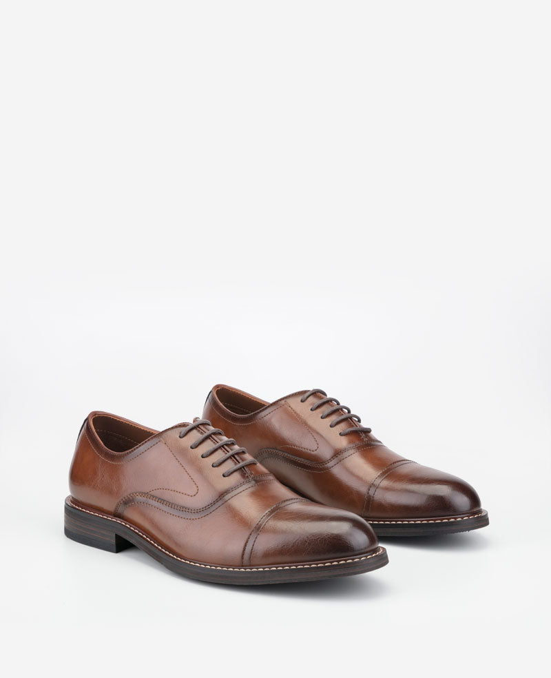 Kenneth Cole Reaction Shoes Lawstin Cap Toe Oxford scarpe tan supporto arco