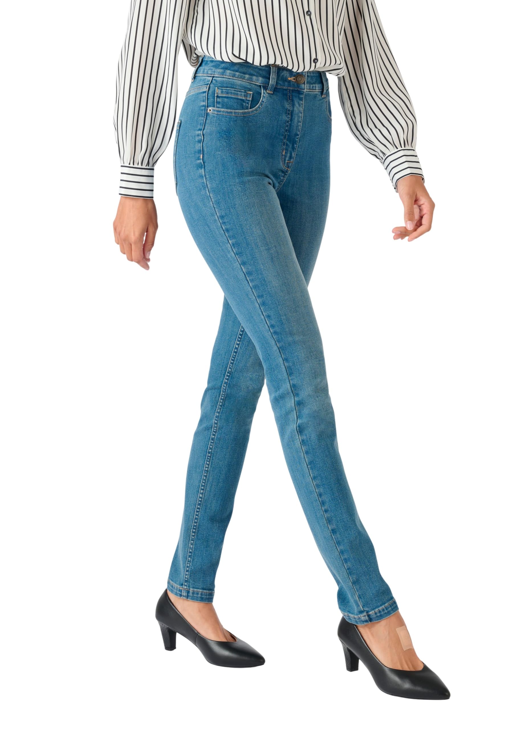 Damart Prêt-à-porter Jeans Slim Donna Perfect Fit elasticizzati effetto pancia piatta