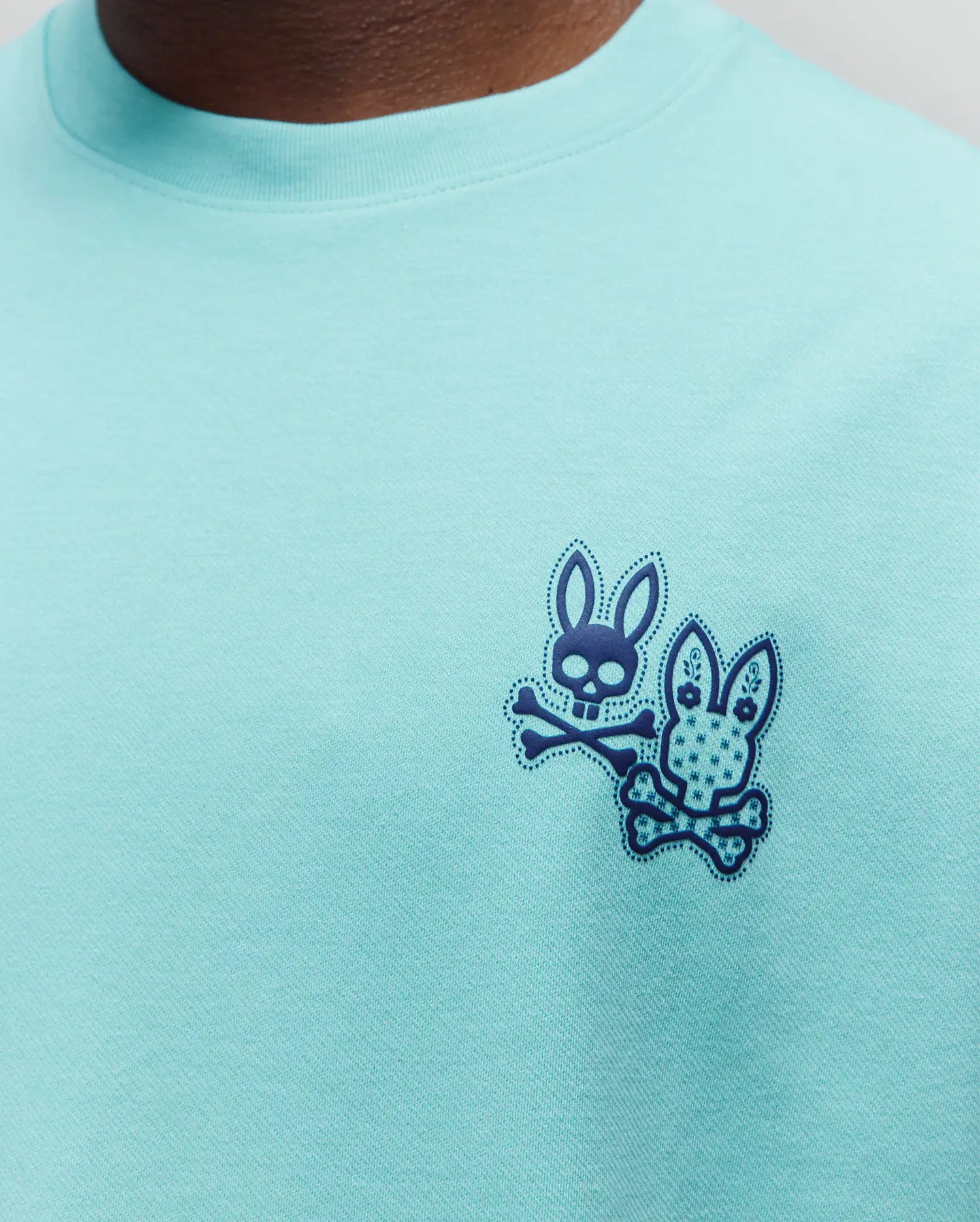 Psycho Bunny Men's Tees Luke Back Graphic Tee maglietta 409 Antigua Sand oversize