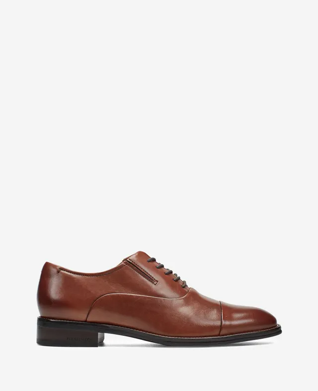 Kenneth Cole Reaction Shoes Tully Cap Toe Oxford scarpa stringata Cognac in pelle