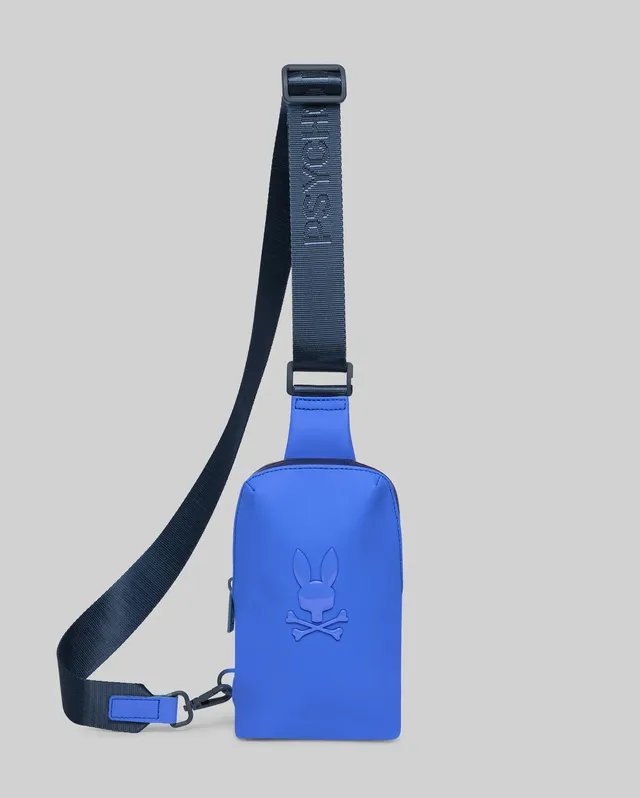 Psycho Bunny Accessories RUBBERIZED CROSSBODY BAG MO2400079 borsa tracolla blu O/S