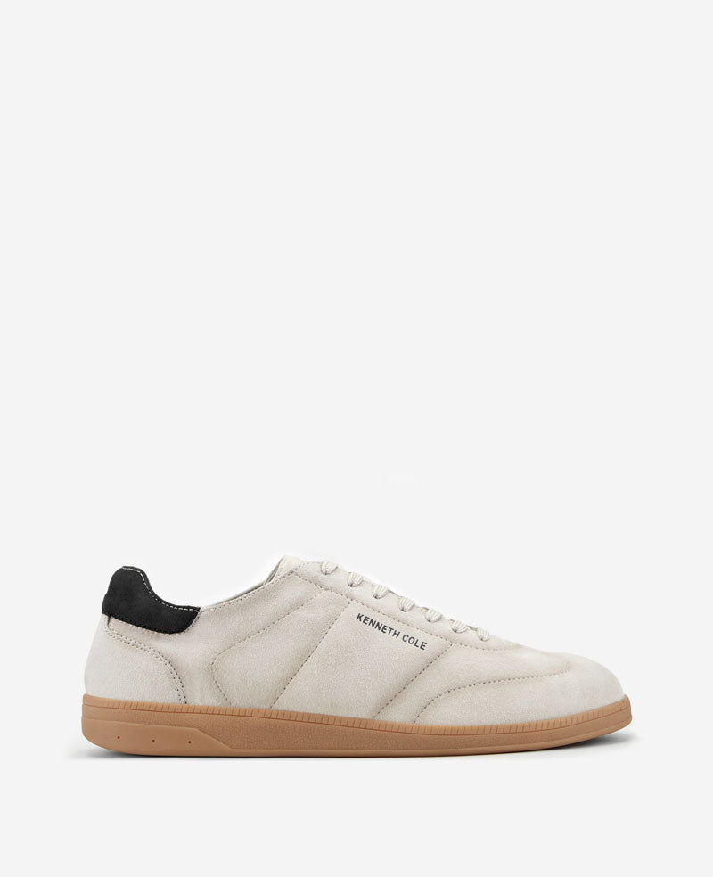 Kenneth Cole Reaction Shoes Mercer Lace-up Sneaker sneakers uomo camoscio bianco grigio