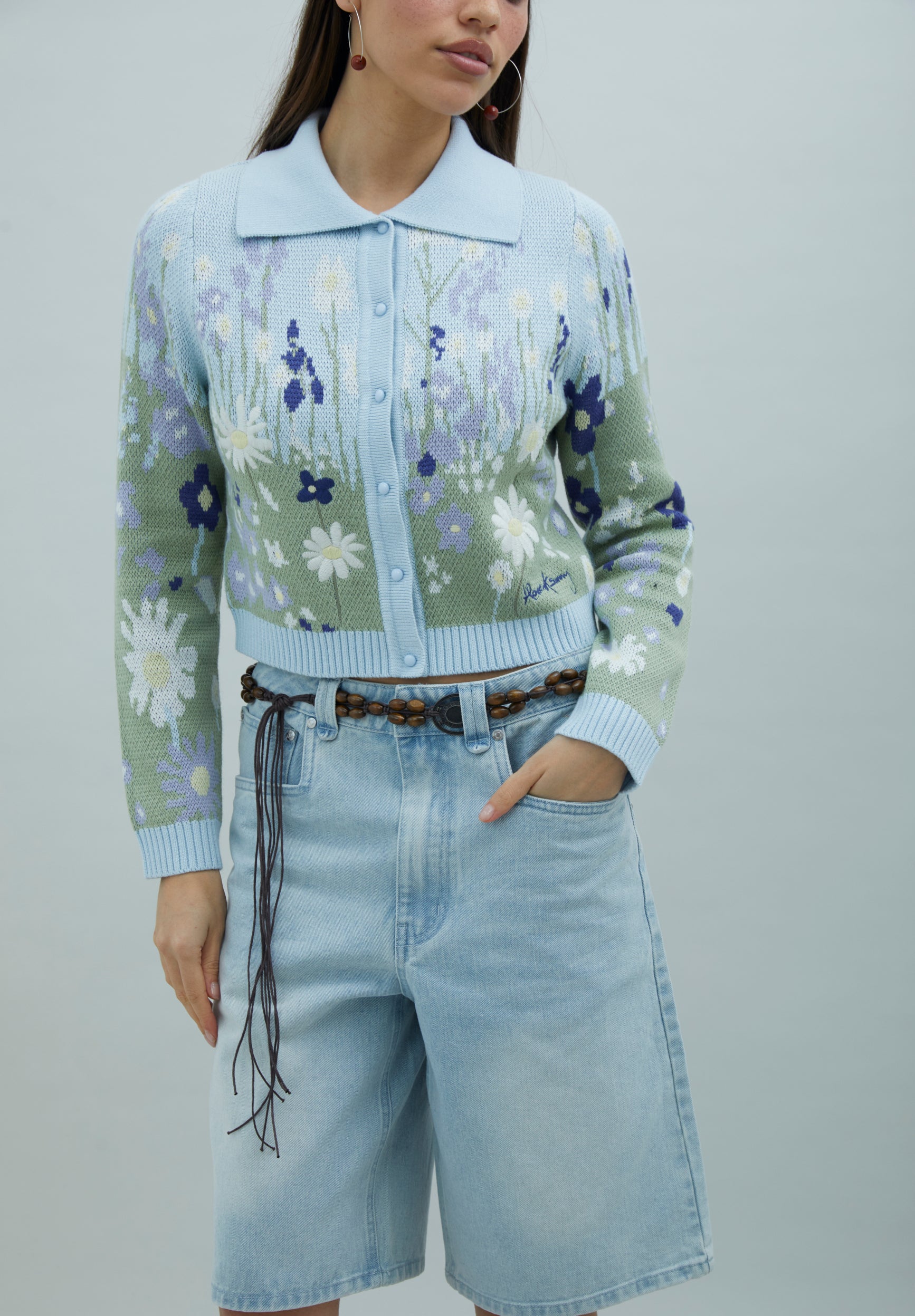 House Of Sunny Women's Knitwear Bluebell Tripper maglia in blu