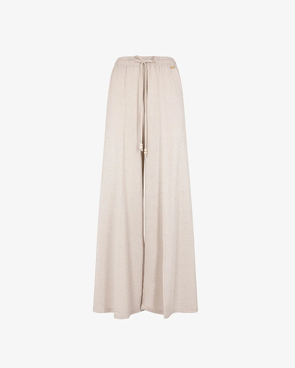 Markup Donna Jeans & Pantaloni Pantapalazzo in maglina lurex
