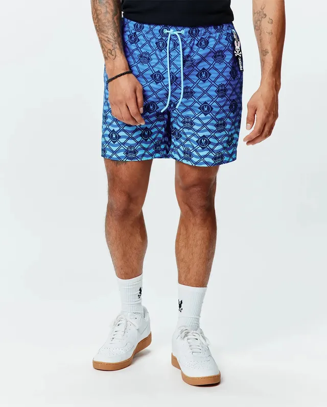 Psycho Bunny Men's Swimwear Tobias Gradient Swim Trunk 6" costume blu XS