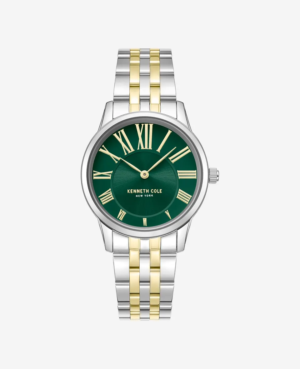 Kenneth Cole Reaction Watches Classic Two Tone Bracelet Watch orologio bicolore
