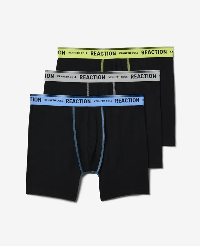 Kenneth Cole Reaction Clothing Organic Cotton Stretch Boxer Briefs 3-Pack boxer uomo 3 pezzi cotone biologico elasticizzato