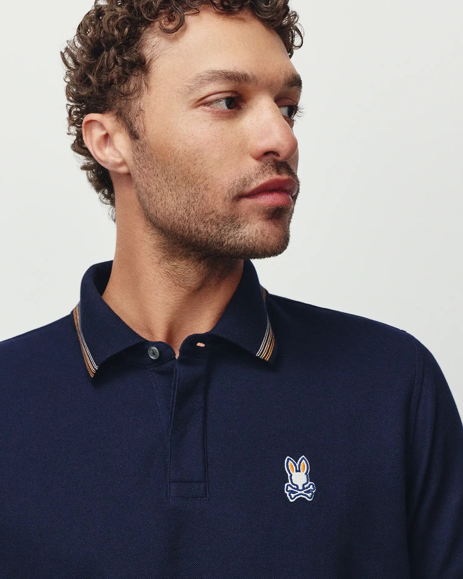 Psycho Bunny Men's Polos Jaydon Pima Piqué Polo polo 423 Baritone Blue