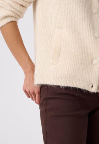 Damart Thermolactyl Cardigan donna marrone avorio 50-52 in lana