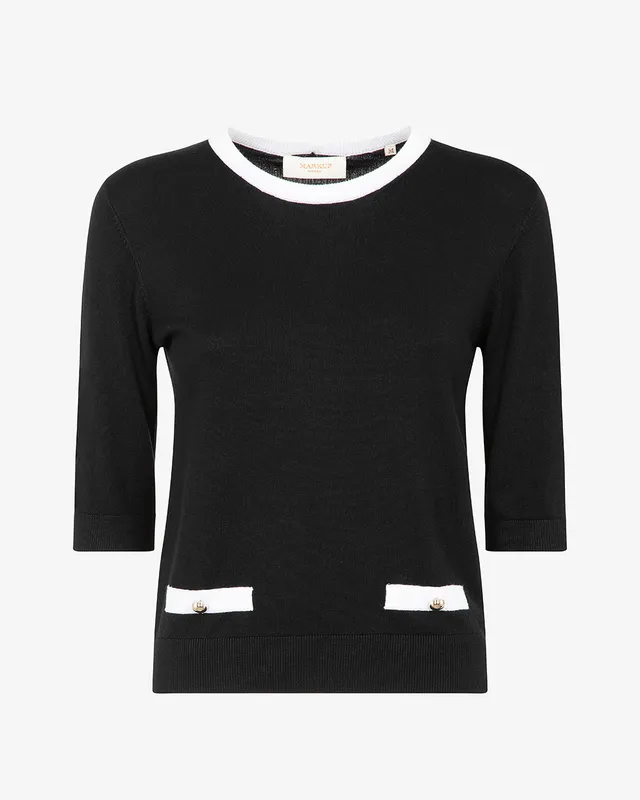 Markup Donna Maglieria Girocollo in viscosa con bottoni maglia