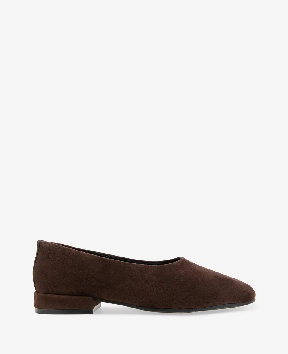 Kenneth Cole Reaction Shoes Garland Kid ballerina in camoscio Chocolate