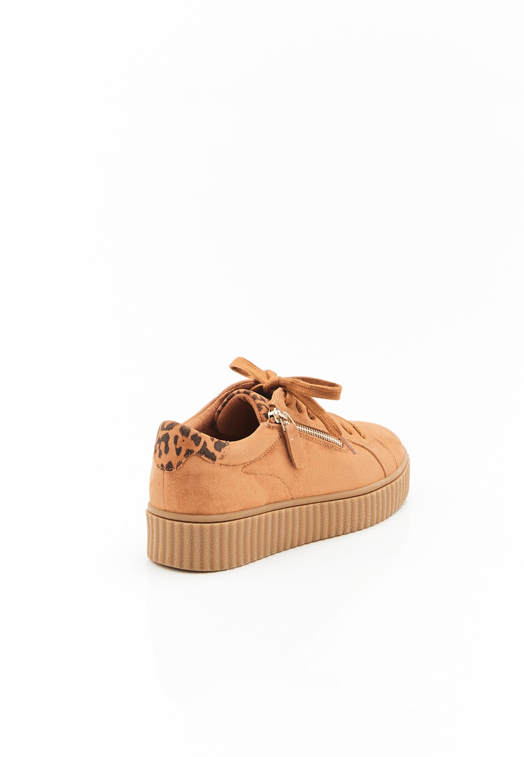 Damart Calzature Tennis Zeppe Amortyl donna albicocca in pelle