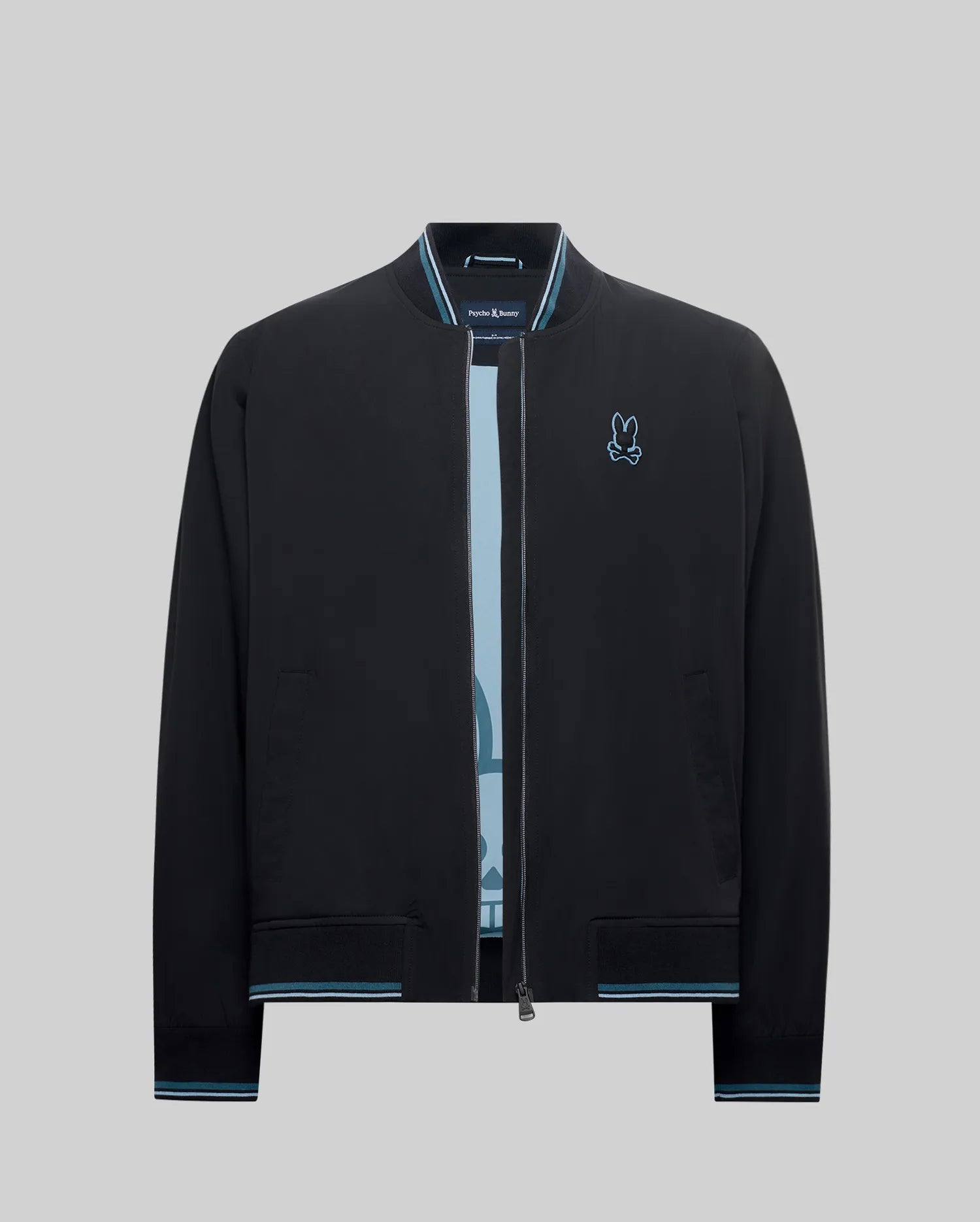 Psycho Bunny Jackets Aldrin Bomber bomber nero in nylon