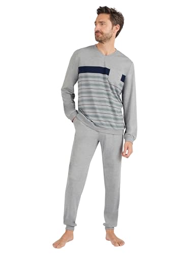 Damart Homewear pigiama Thermolactyl in jersey uomo grigio melange taglia S