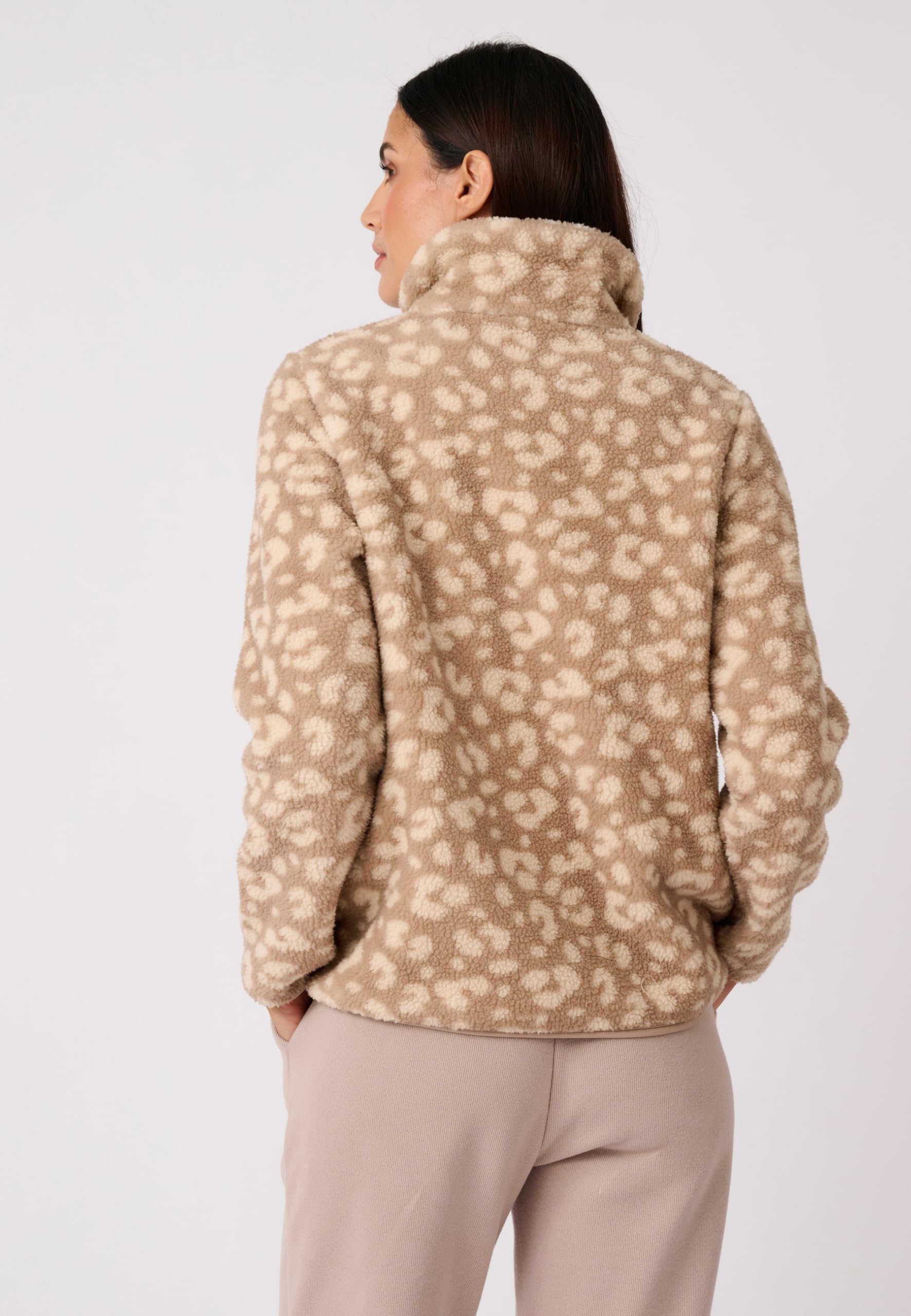Damart Thermolactyl giacca donna animalier marrone beige
