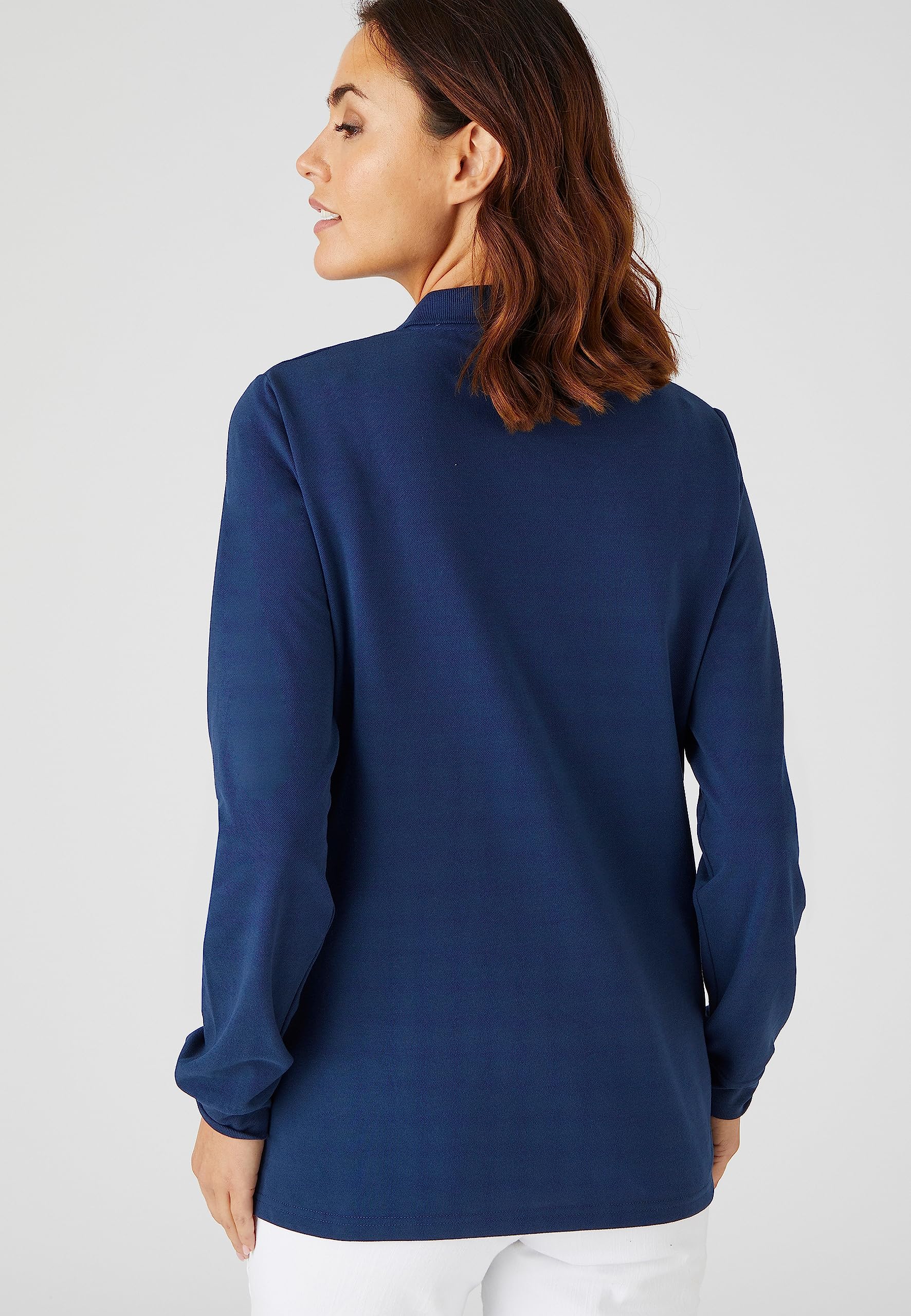 Damart Prêt-à-porter polo a maglia trapuntata 38-40 blu marino