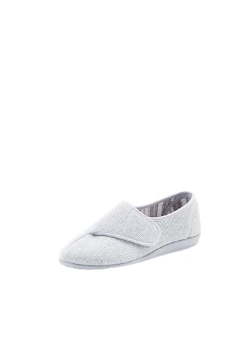 Damart Calzature Pantofole in maglia goffrata con graffi donna grigio chiaro 36 EU