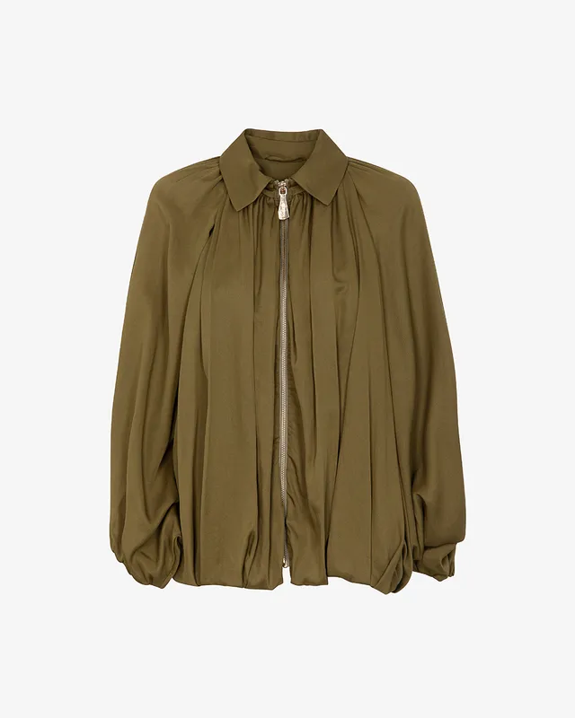 Markup Donna Giacche & Giubbotti Bomber a sbuffo in tessuto lyocell bomber
