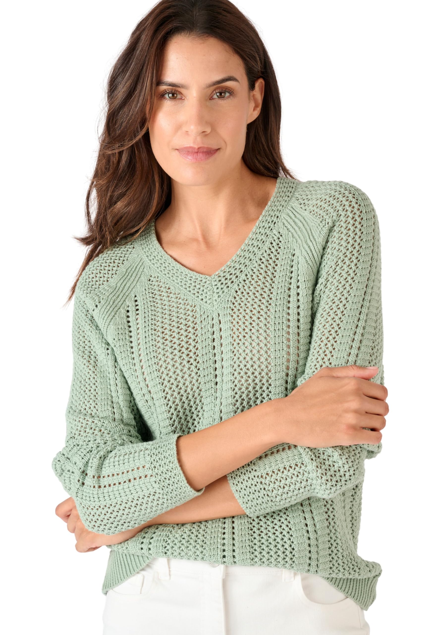 Damart Prêt-à-porter Maglia traforata, blu