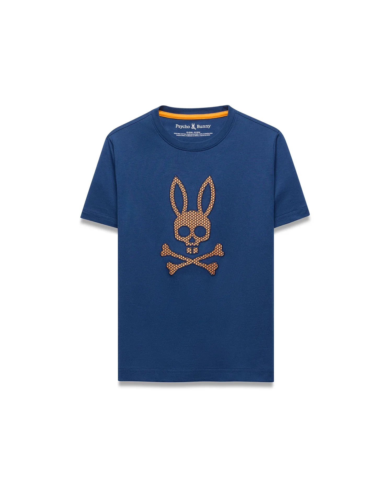 Psycho Bunny Kids Tees Stan Graphic Tee t-shirt blu 435, cotone Pima