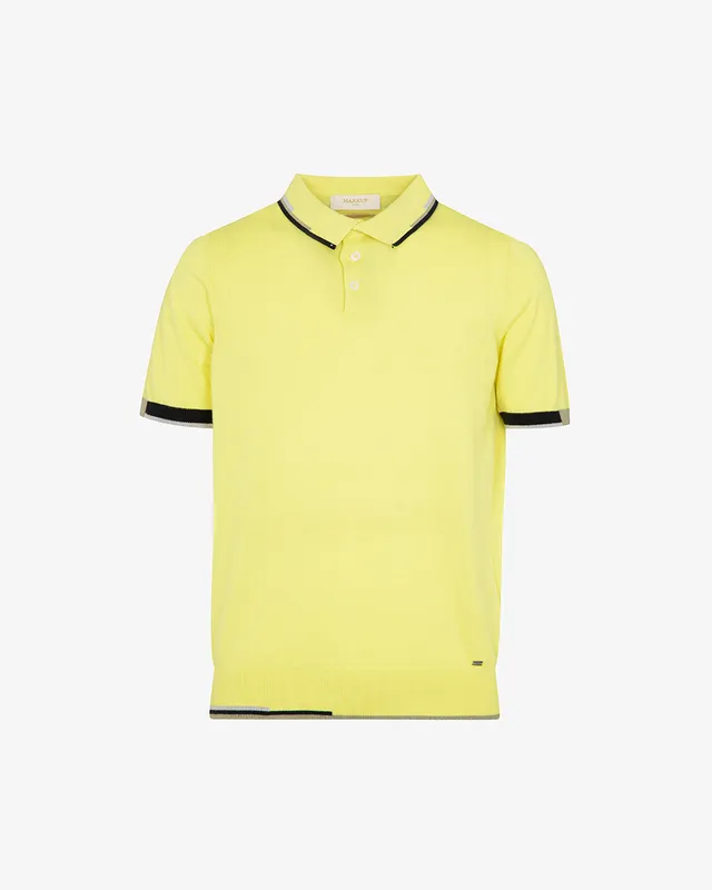 Markup Uomo Maglieria Polo bordi intarsi da uomo