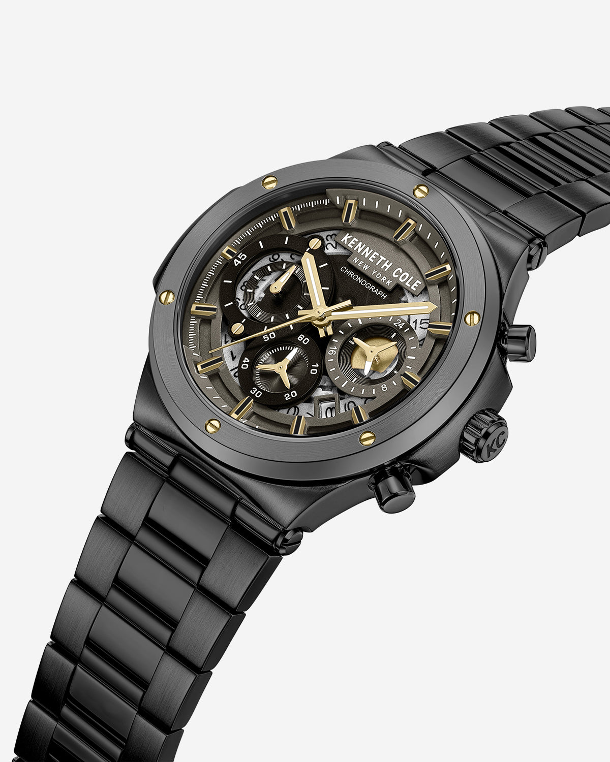 Kenneth Cole Reaction Watches Contrast Dress Sport Watch orologio nero