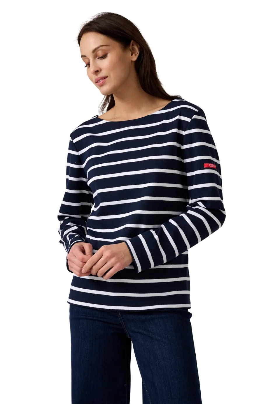 Damart Thermolactyl marinara donna blu marino a righe